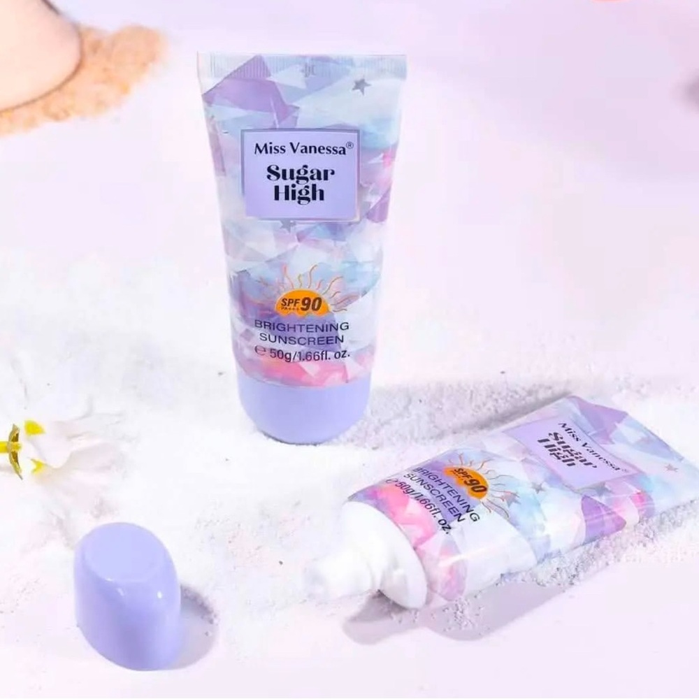 2-Pc Set,Miss Vanessa SPF 90 UVB+UVA Sugar Brightening Sunscreen